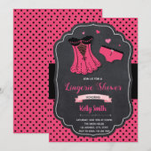 Uitnodiging voor lingeriefeestje (Voorkant / Achterkant)
