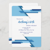 Uitnodiging voor links/rechts blues (Voorkant / Achterkant)