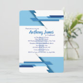 Uitnodiging voor links/rechts blues (Staand voorkant)