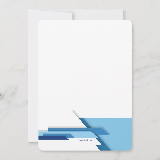 Uitnodiging voor links/rechts blues (Achterkant)