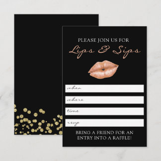 Uitnodiging voor Lips en Sips Lipsense Party