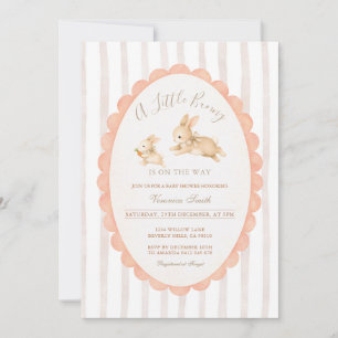 Uitnodiging voor Little Bunny on the Way Baby Show