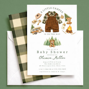 Uitnodiging voor Little Camper Baby Shower