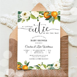 Uitnodiging voor Little Cutie Citrus Baby Shower