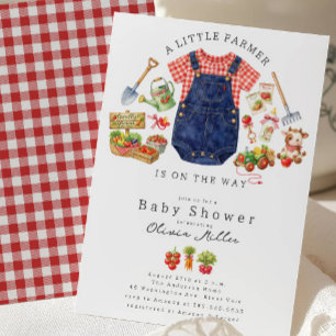 Uitnodiging voor Little Farmer Baby Shower