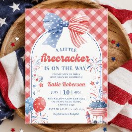 Uitnodiging voor Little Firecracker 4 juli baby sh
