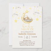 Uitnodiging voor Little Lamb Baby Girl Shower (Voorkant)