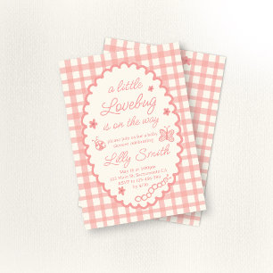 Uitnodiging voor Little Love Bug Baby Shower