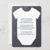 Uitnodiging voor Little Man Bow Tie Baby Shower (Achterkant)