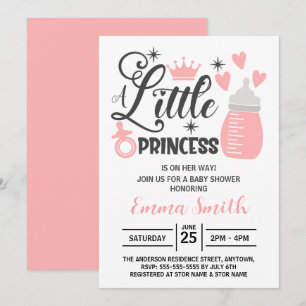 Uitnodiging voor Little Princess Baby Shower