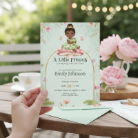 Uitnodiging voor Little Princess Frog Baby Shower