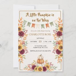 Uitnodiging voor Little Pumpkin Baby Shower