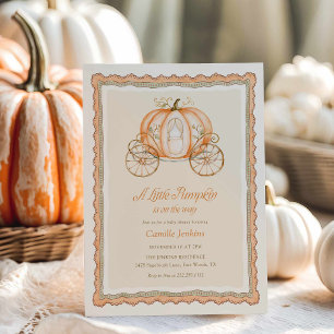 Uitnodiging voor Little Pumpkin Baby Shower