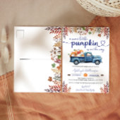 Uitnodiging voor Little Pumpkin Boy Baby Shower