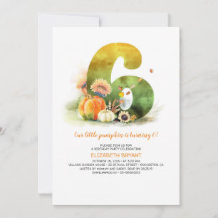 Uitnodiging voor Little Pumpkin Fall 6th verjaarda