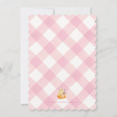 Uitnodiging voor Little Pumpkin Floral Girl Baby S (Achterkant)