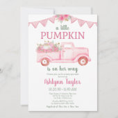 Uitnodiging voor Little Pumpkin Girl Baby Sprinkle (Voorkant)