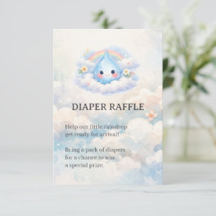 Uitnodiging voor Little Raindrop on the Way Baby S Informatiekaartje