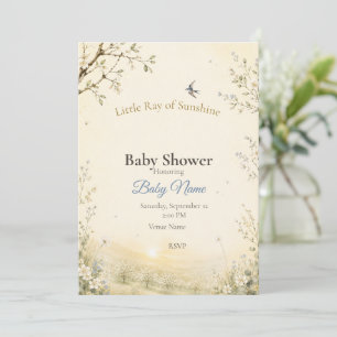 Uitnodiging voor Little Ray of Sunshine Baby Boy S