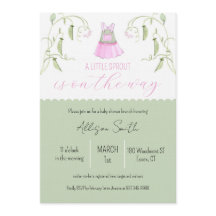 Uitnodiging voor Little Sprout Baby Shower