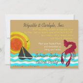 Uitnodiging voor Lobster Bak Strandfeest (Achterkant)