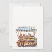 Uitnodiging voor lokaal geteeld Baby shower (Achterkant)