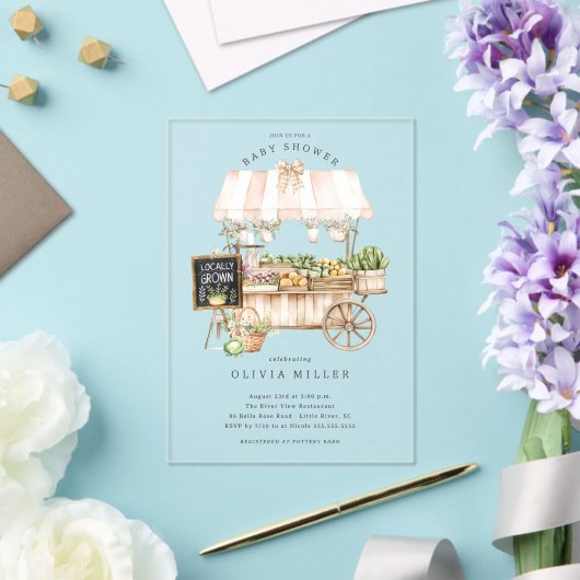 Uitnodiging voor lokaal geteeld Baby shower (Insitu (Huwelijk))