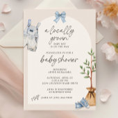 Uitnodiging voor lokaal geteeld Baby shower