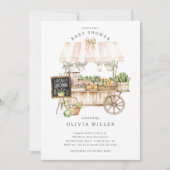 Uitnodiging voor lokaal geteeld Baby shower (Voorkant)