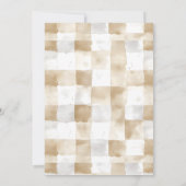 Uitnodiging voor lokaal geteeld Baby shower (Achterkant)