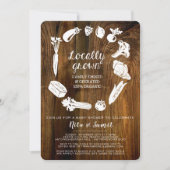 Uitnodiging voor lokaal geteeld Baby shower (Voorkant)