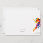 Uitnodiging voor lopend Man (Achterkant)