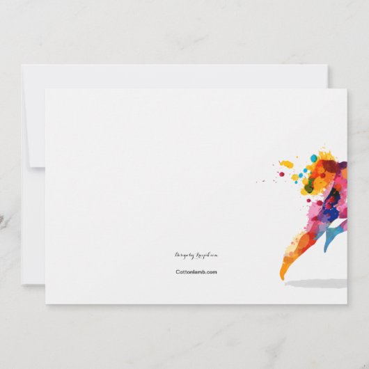 Uitnodiging voor lopend Man (Achterkant)