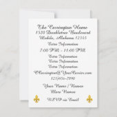 Uitnodiging voor Louisiana Party (Achterkant)