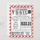 Uitnodiging voor Low Country Boil Proefhuwelijksdi (Voorkant)