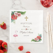 Uitnodiging voor Luau Flamingo Tropisch Bloemend D Servet (Insitu)