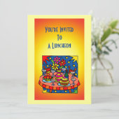 Uitnodiging voor lunch/diner (Staand voorkant)