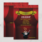 Uitnodiging voor Magic Show (Voorkant / Achterkant)