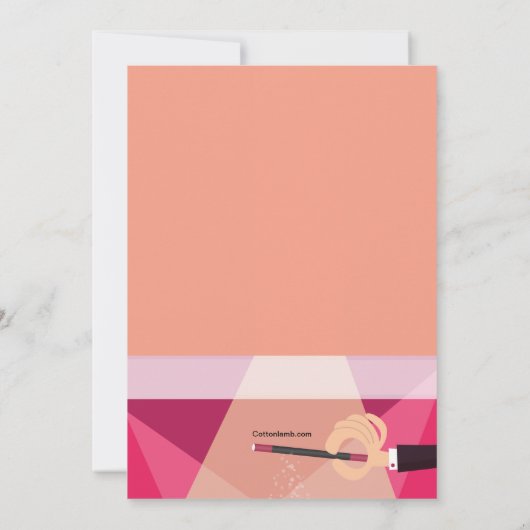 Uitnodiging voor Magic Show (Achterkant)