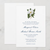 Uitnodiging voor Magnolia Wedding (Voorkant / Achterkant)