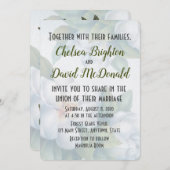 Uitnodiging voor Magnolia Wedding (Voorkant / Achterkant)