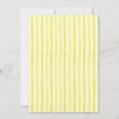 Uitnodiging voor Main Squeeze Lemon Baby Shower (Achterkant)