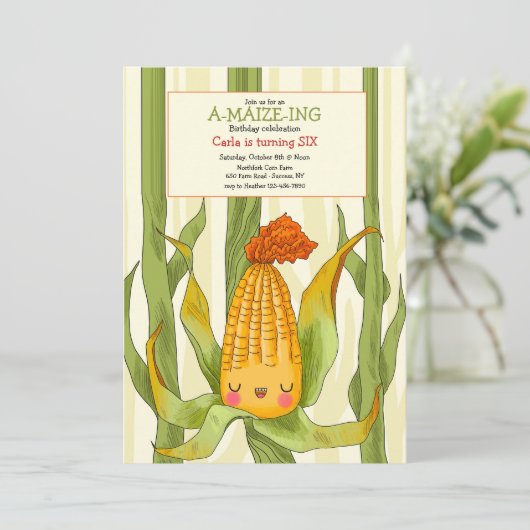 Uitnodiging voor Maisdoolhof (Staand voorkant)