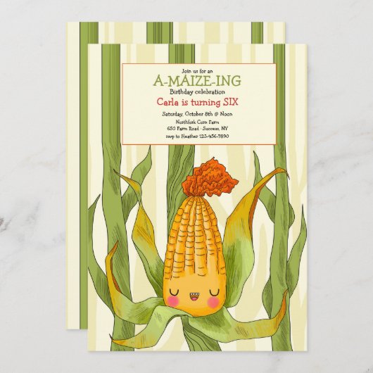 Uitnodiging voor Maisdoolhof (Voorkant / Achterkant)