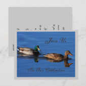 Uitnodiging voor Mallard Couple (Voorkant / Achterkant)