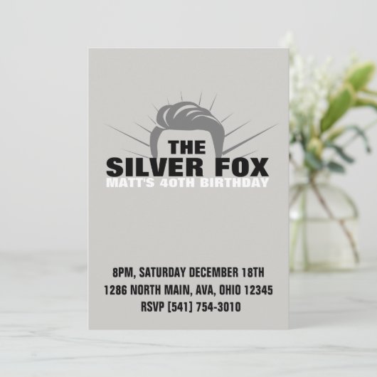 Uitnodiging voor mannen verjaardag (Staand voorkant)
