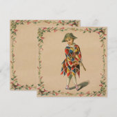 uitnodiging voor Mardi Gras Girl (Voorkant / Achterkant)