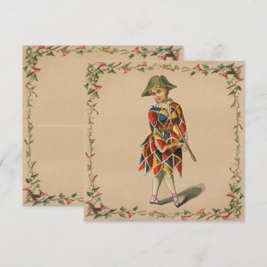 uitnodiging voor Mardi Gras Girl (Voorkant / Achterkant)