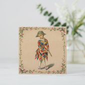 uitnodiging voor Mardi Gras Girl (Staand voorkant)