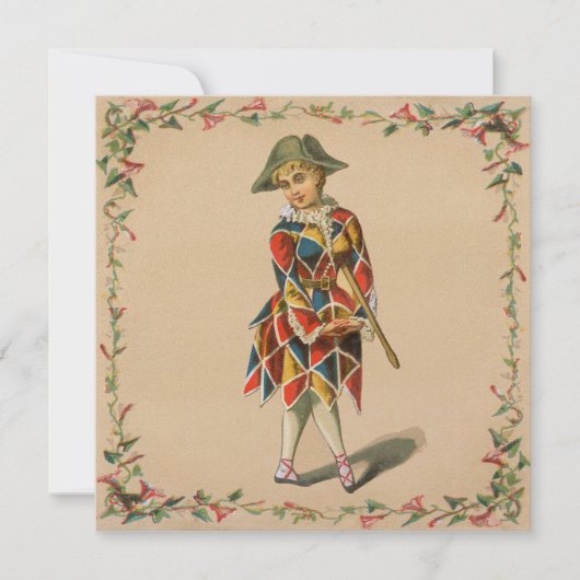 uitnodiging voor Mardi Gras Girl (Voorkant)